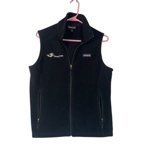 Patagonia Synchilla M black pocket fleece vest hiking outdoor gorpcore warm